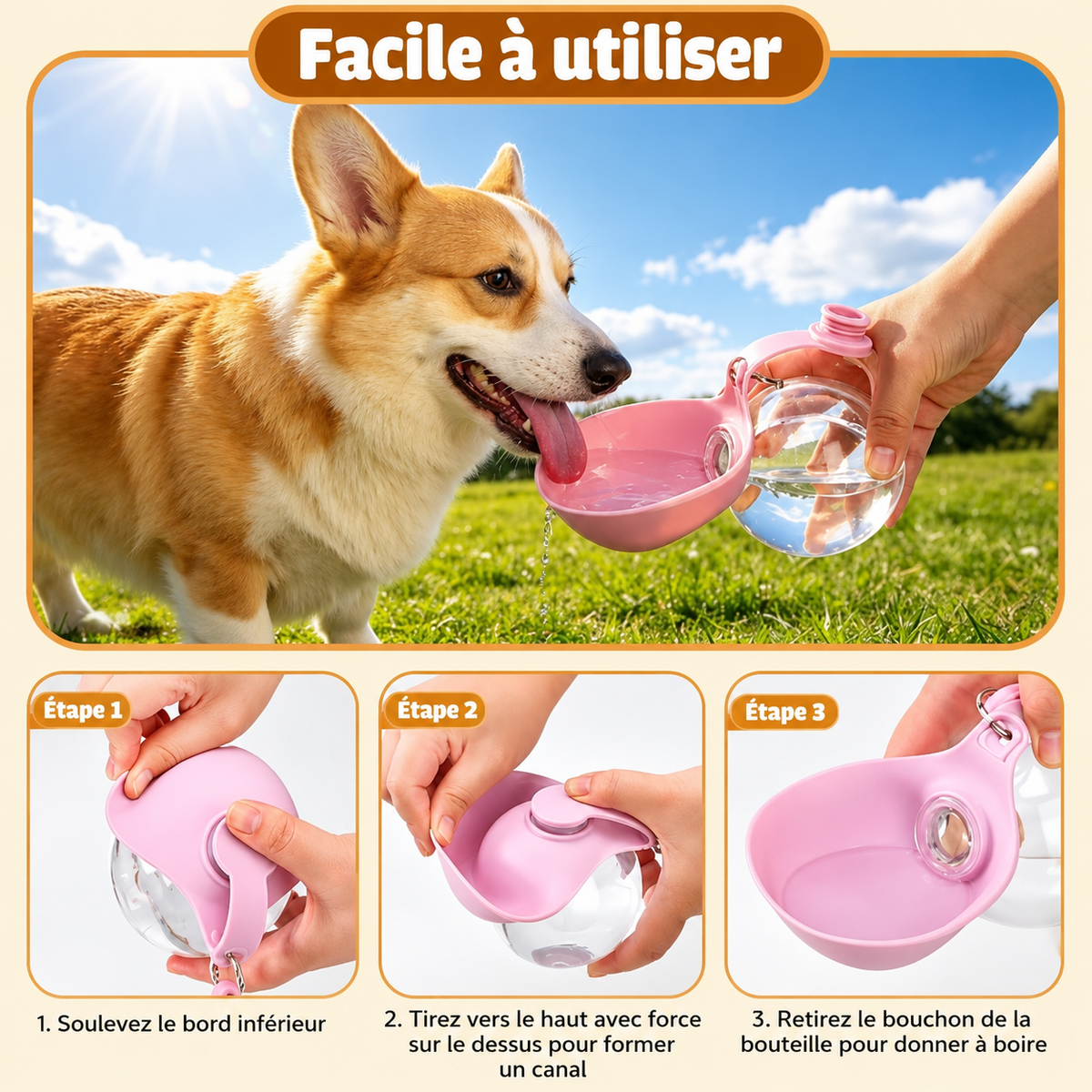 Gourde Nomade pour Chien